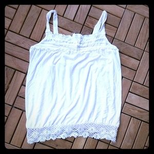 💕Sleeveless peasant top